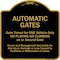 Signmission Designer Series-Automatic Gates Gate Timed For One Vehicle Only, 18" x 18", BG-1818-9995 A-DES-BG-1818-9995 - alternate 1
